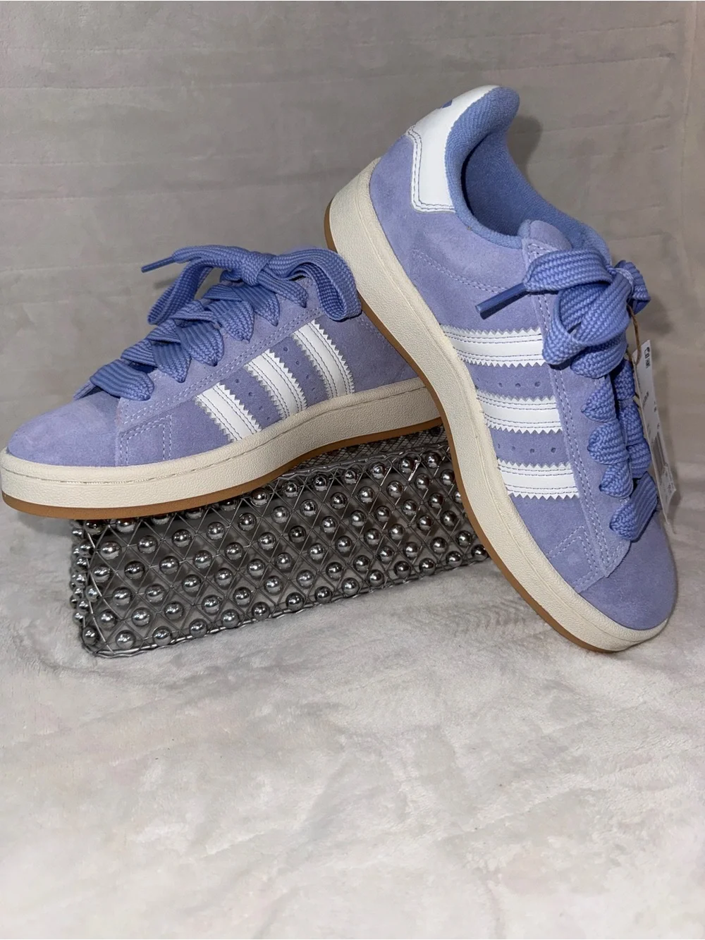 Adidas Campus 00s Lavender Spark Youth 5Y Women 6.5 JQ5753 💜👟